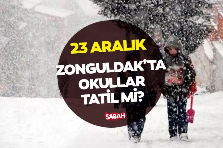 Zonguldak’ta bugün okullar tatil mi, hangi ilçelerde tatil? 23 Aralık 2021 Zonguldak’ta okullar tatil mi?  Valilik açıkladı!