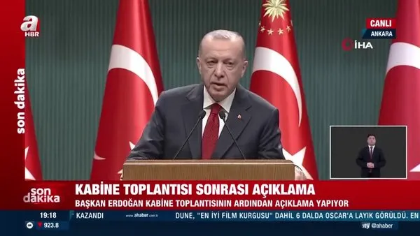 Son dakika: Başkan Erdoğan’dan Kabine Toplantısı sonrası önemli açıklamalar! 