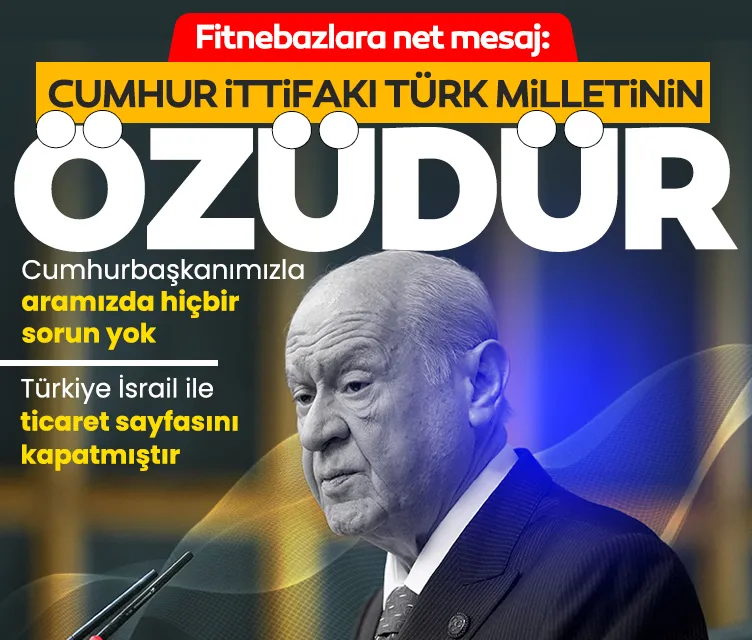 MHP Lideri Bahçeli: Cumhur ittifakı Türk milletinin özüdür