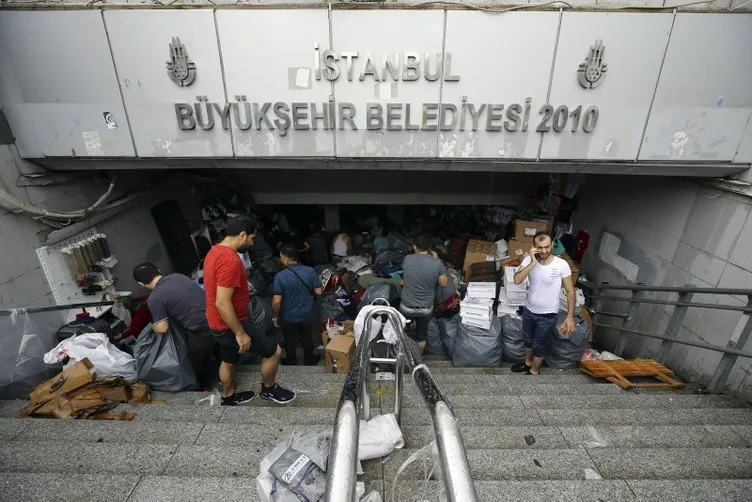 Eminönü'nde selin ardından son durum
