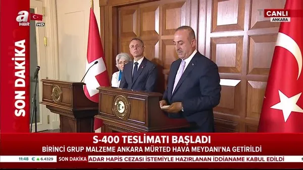 Dışişleri Bakanı Mevlüt Çavuşoğlu'ndan kritik S-400 açıklaması
