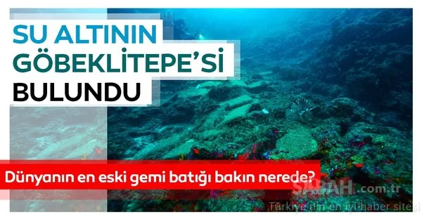 Dünyanın en eski gemi batığı Antalya'da bulundu