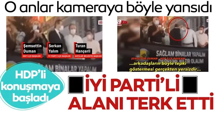 17 Ağustos depremi anmasında dikkat çeken görüntü! HDP’li Şemsettin Duman konuştu, İYİ Partili Serkan Yalım terk etti!