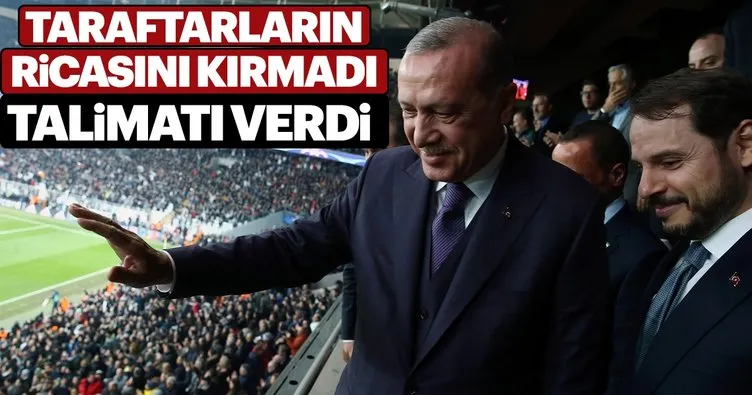 Başkan Erdoğan Eskişehir’de taraftarların ricasını kırmadı