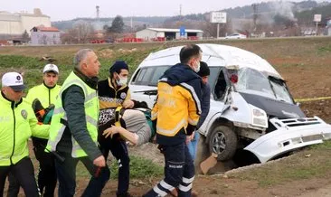 Amasya’da işçi minibüsü şarampole düştü: Çok sayıda yaralı var! #amasya