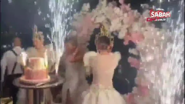 İstanbul Boğazı'nda lüks yattaki doğum günü kutlamasında skandal görüntüler | Video