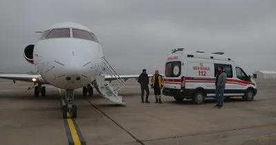 Muş’ta ambulans uçak 8 günlük Ceylan bebek ve Reyhan Meryem Ekinci için havalandı #ankara
