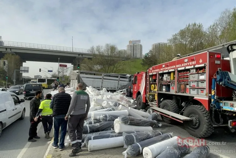 İstanbul’da kontrolü kaybeden kamyon trafik dehşeti yaşattı: Kurtarmak için zamana karşı yarıştılar