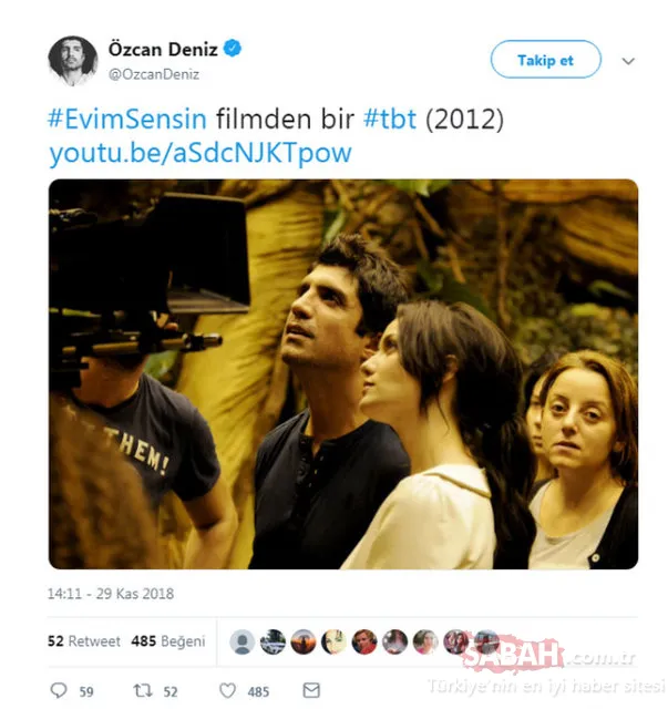 Ãzcan Deniz'den Fahriye Evcen'li paylaÅım