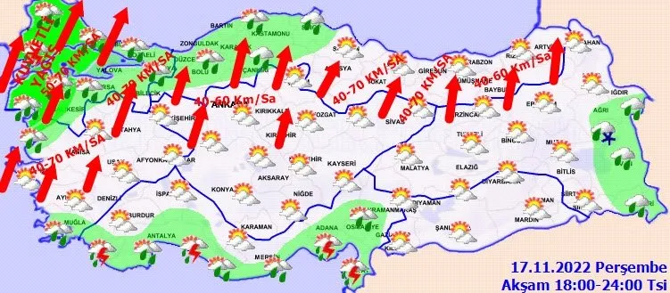 İzmir Bugünkü ve yarınki hava durumu nasıl olacak? 17-18 Kasım 2022 İzmir için hava durumu uyarısı MGM’den geldi!