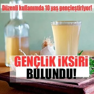 Gençlik iksiri bulundu!