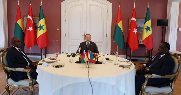Erdoğan, Gine ve Sengal Cumhurbaşkanları ile bir araya gelmişti! Görüşme sona verdi!