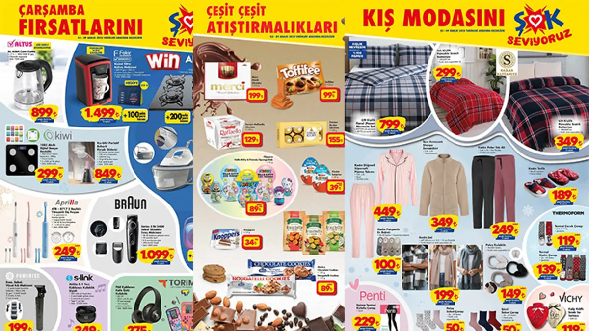 ŞOK AKTÜEL ÜRÜNLER SATIŞTA!👇9 Aralık’a kadar ŞOK’ta! İşte, yeni haftaya özel indirimler...