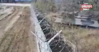 Alkollü Rus asker zırhlı araçla duvarı yıktı | Video