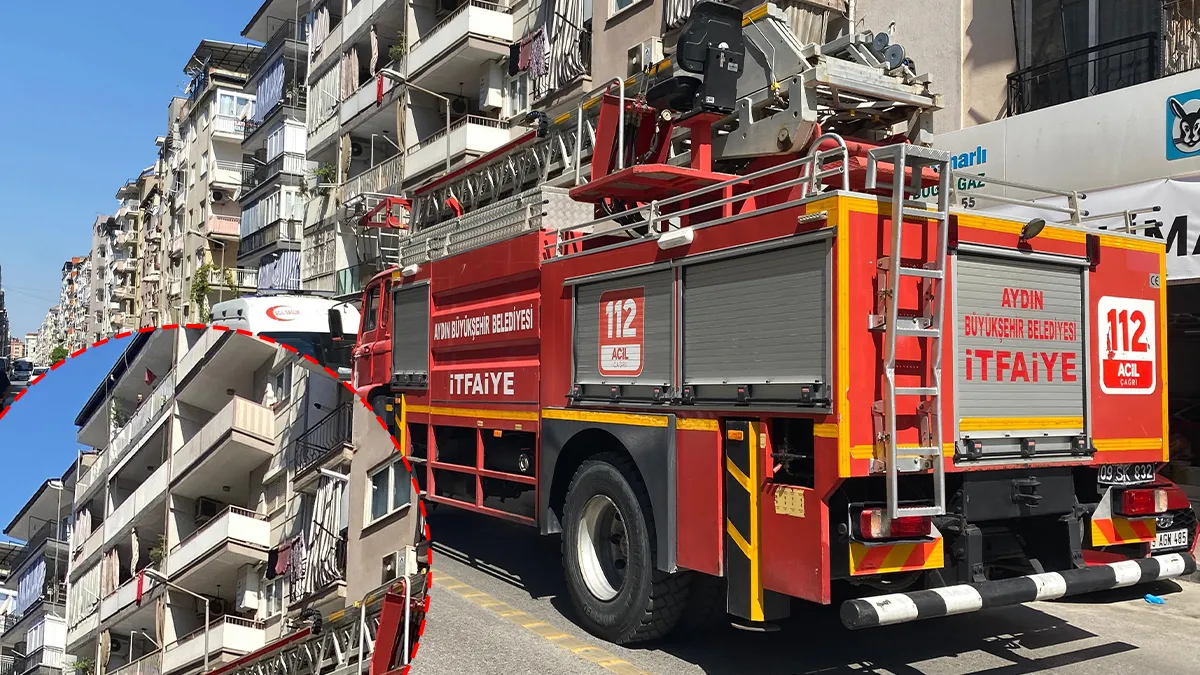 Aydın'da kayıp ihbarı yapılan bir kadın, tatilde olduğunu öğrenen komşuları ve olay yerine gelen polis ekipleri.