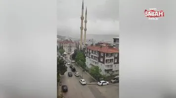 Çankırı’da şiddetli rüzgar minareyi yıktı!