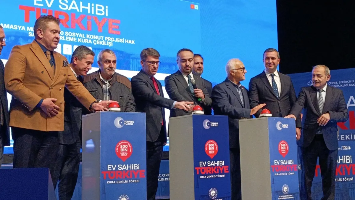 Yüzyılın Konut Projesi Amasya kuraları çekildi Yüzyılın Konut Projesi Amasya kuraları çekildi