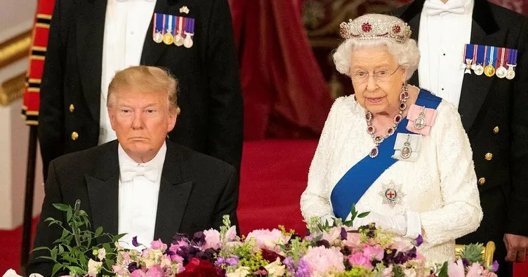 İngiltere Kraliçesi’nden Trump onuruna akşam yemeği