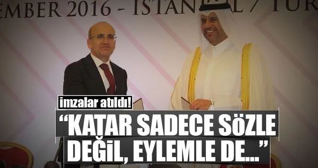 Katar ile imzalar atıldı!