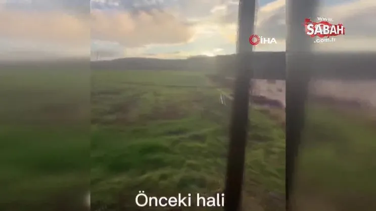 Baraj sularıyla kullanılamaz hale gelen köprünün yıkılmadan önceki hali ortaya çıktı | Video