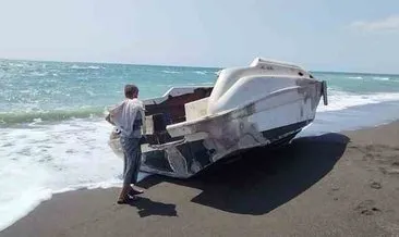 Hatay Samandağ’da karaya vuran tekneyle ilgili inceleme başlatıldı