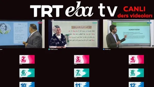 TRT EBA TV izle! (3 Nisan 2020 Cuma) Ortaokul, İlkokul dersleri 'Uzaktan Eğitim' Lise, canlı yayın | Video