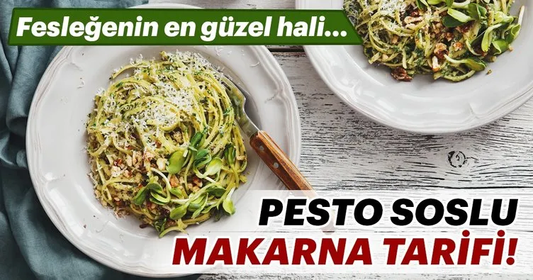 Pesto soslu makarna nasıl yapılır? Pesto soslu makarna tarifi...
