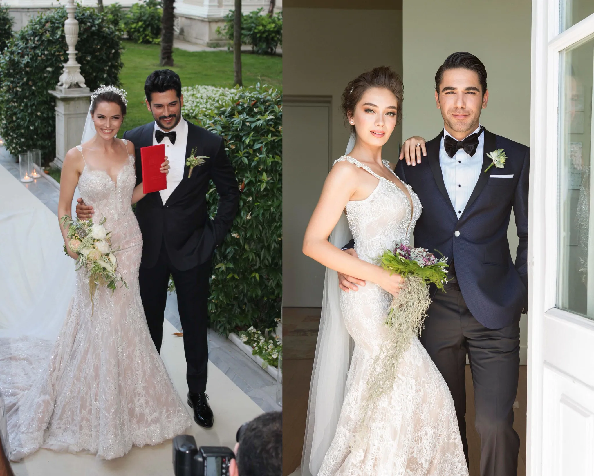 Neslihan Atagül ile Fahriye Evcen'nin gelinliği arasındaki benzerlik ...