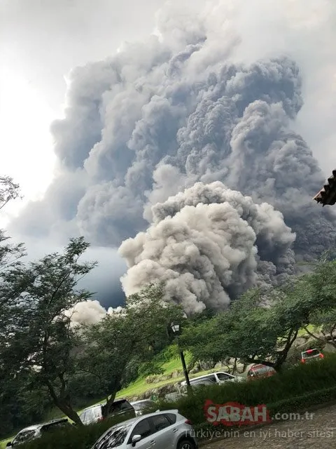 Volkanik patlamadan sonra görüntülendi