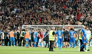 Son dakika: Cengiz Ünder’li Marsilya’nın Nice maçında olaylar çıktı! Taraftarlar sahaya girdi...