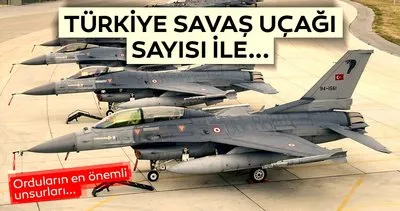 Türkiye savaş uçağı sayısı ile... İşte dünyadaki rakamlar!