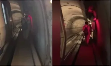 İstanbullunun ulaşım çilesi: Metro hattındaki arıza nedeniyle yolcular raylarda yürüdü