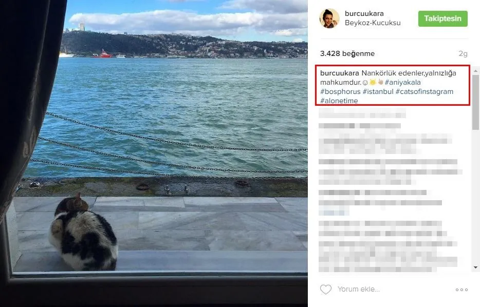 Burcu Kara�dan tepki toplayan paylaşım Son Dakika Magazin Haberleri