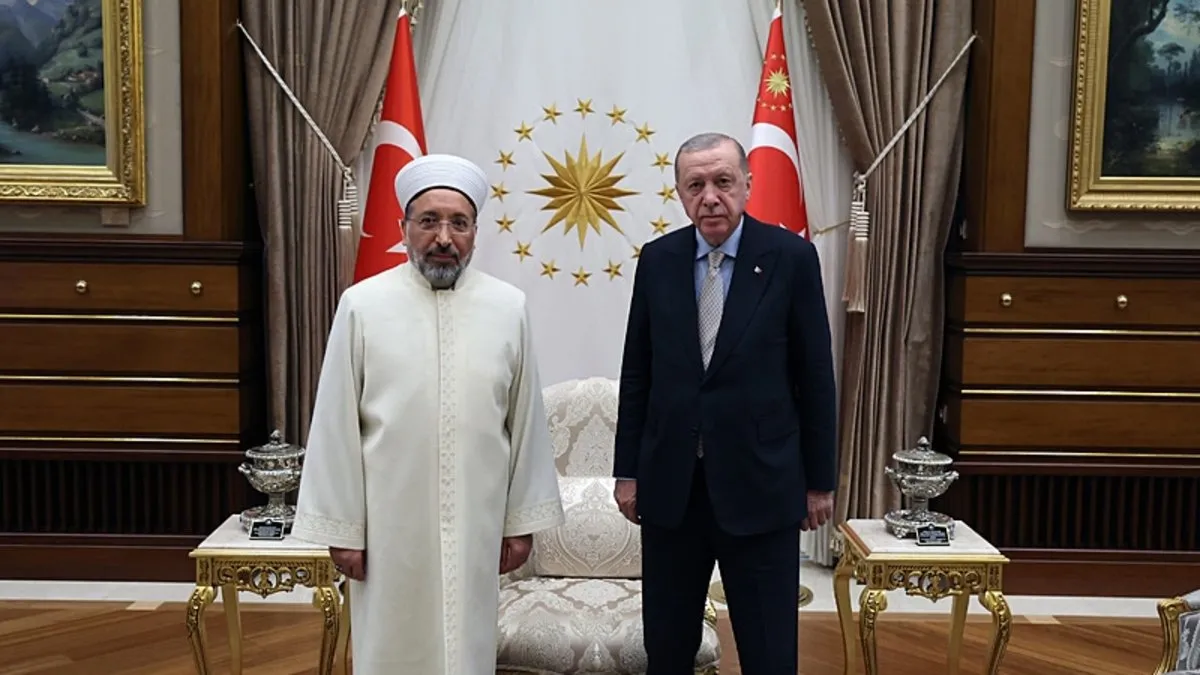 Başkan Erdoğan, Diyanet İşleri Başkanı Arpaguş'u kabul etti!