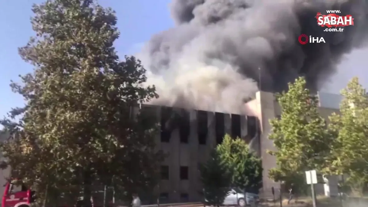 Tekirdağ'da fabrika yangını Tekirdağ'da fabrika yangını