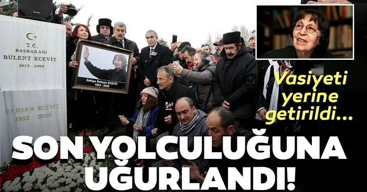 Rahşan Ecevit son yolculuğuna uğurlandı