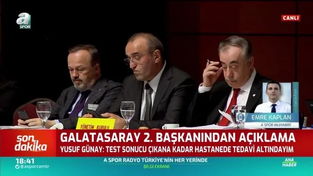 Galatasaray Başkan Yardımcısı Yusuf Günay'dan corona virüsü açıklaması