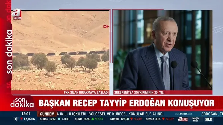 Son Dakika: Başkan Erdoğan'dan 'Srebrenitsa Soykırımı' mesajı | Video