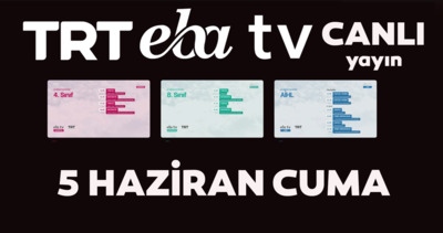 TRT EBA TV izle! 5 Haziran 2020 Cuma ’Uzaktan Eğitim’ Ortaokul, İlkokul, Lise kanalları canlı yayın | Video