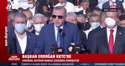 Başkan Erdoğan’dan bayram namazı sonrası Kabil mesajı | Video