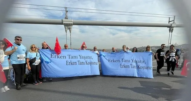 İstanbul Maratonu'nda akciğer kanserine dikkat çektiler