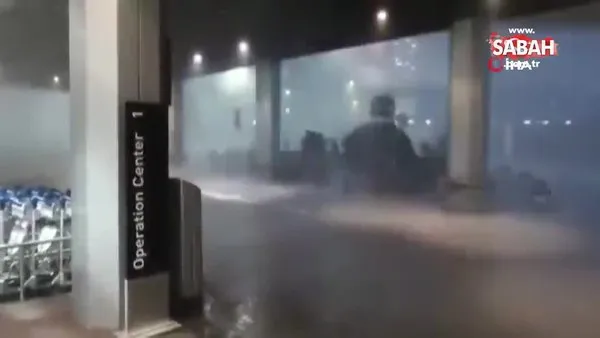 Zürih'i şiddetli yağış vurdu: cadde ve sokaklar göle döndü, ulaşım durdu | Video