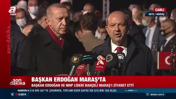 KKTC'ye tarihi günde tarihi ziyaret. Başkan Erdoğan ve KKTC Cumhurbaşkanı Ersin Tatar'dan önemli açıklamalar | Video