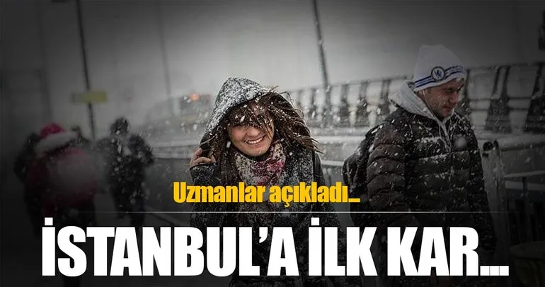 Salı günü İstanbul’da kar yağışı bekleniyor!