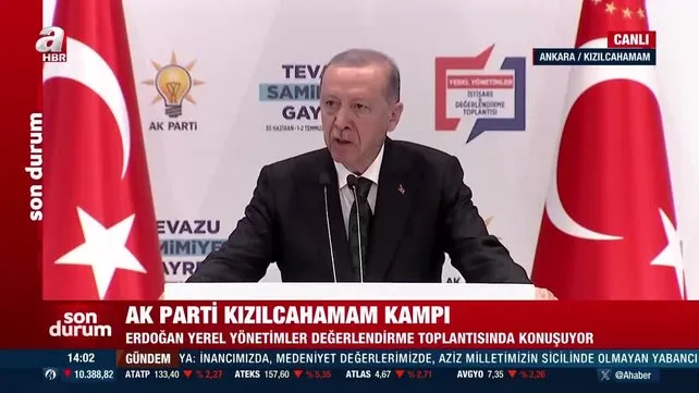 Başkan Erdoğan, AK Parti Kızılcahamam Kampında konuştu | Video