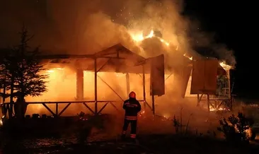 Sivas’ta at çiftliği yandı