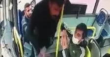 İzmit’te yol kesip şoförü ve yolcuyu darp eden saldırgan kamerada | Video