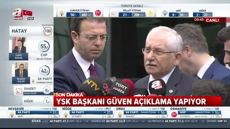 YSK Başkanı Sadi Güven'den açıklama!