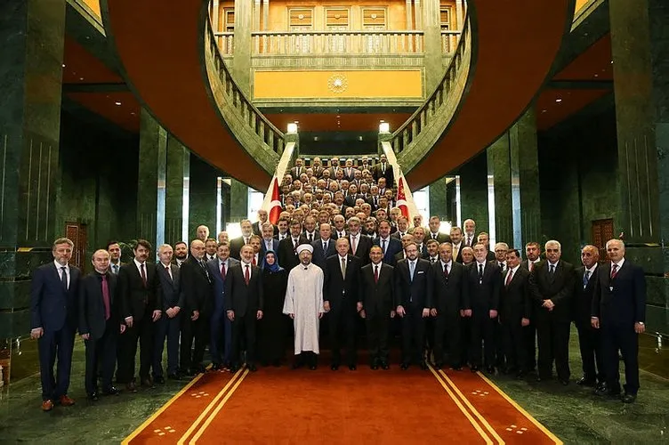 Cumhurbaşkanı Erdoğan il müftülerini kabul etti