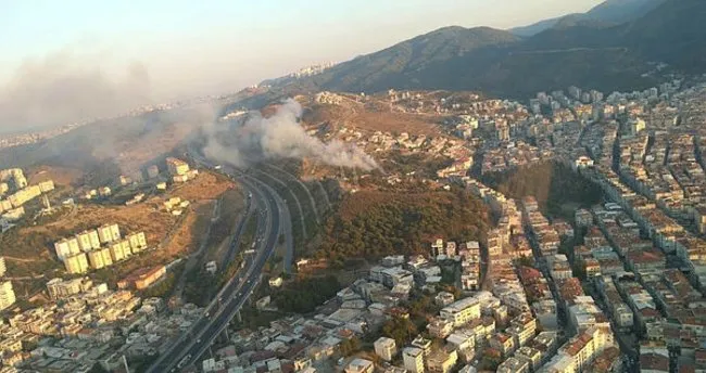 Izmir In Balcova Ilcesinde Makilik Alanda Yangin Cikti Son Dakika Haberler